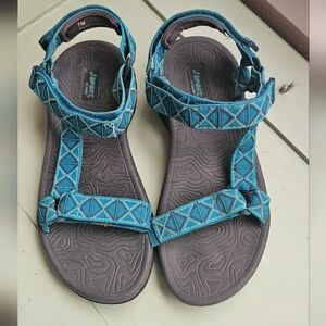 JSport Women's Sz 7 Teal Sandals